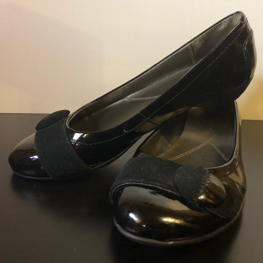 Black flats 8,5 size like new